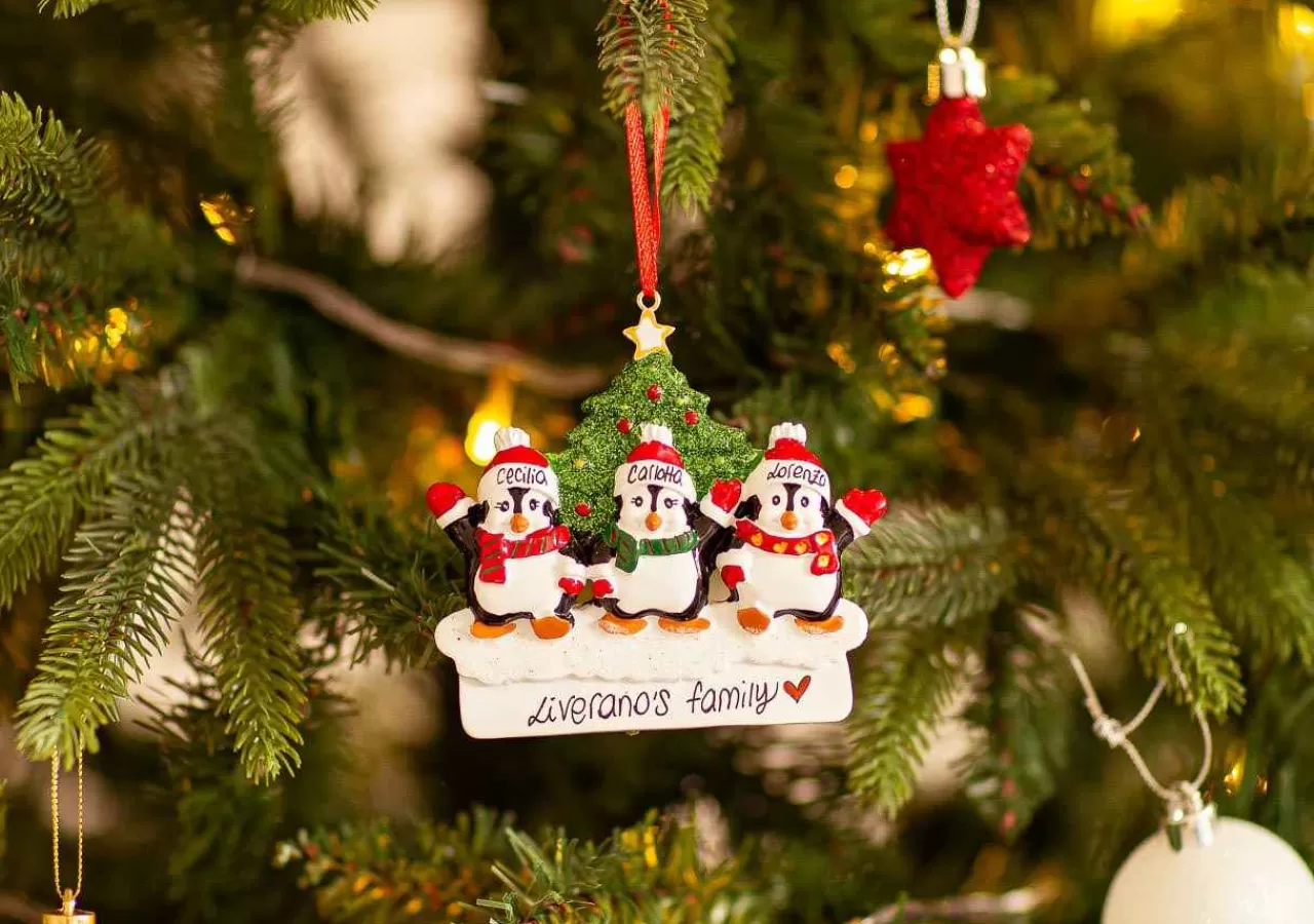 Christmas The Original 3 Pinguini Con Albero Di Natale